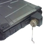 B300 laptop single high side MILBOX with a MIL-D-38999 style RJFTV LAN receptacle