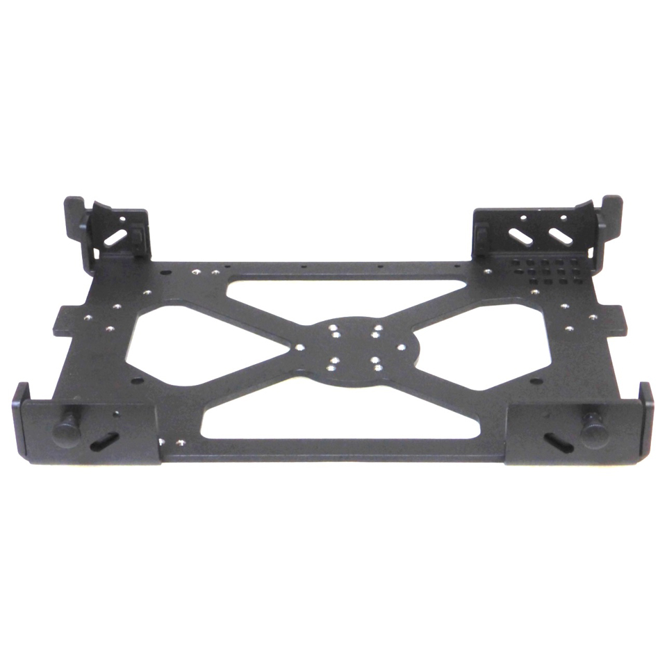 X500 all metal, wheeled vehicle mount with X500 viewed from the front